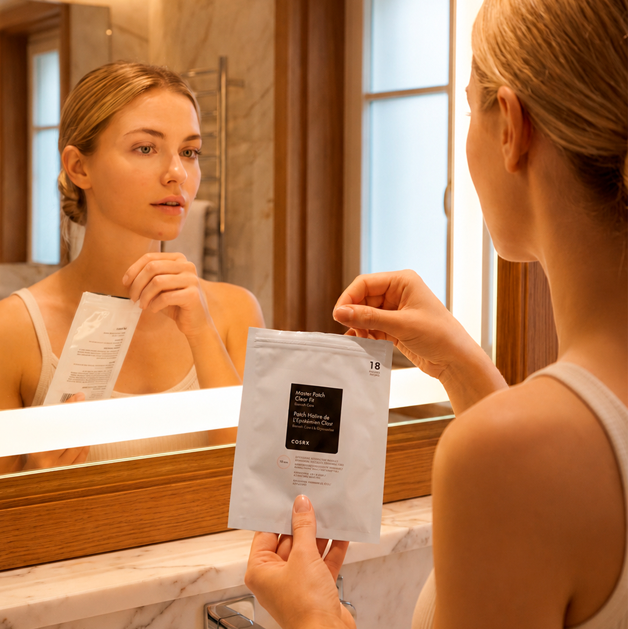 COSRX - CLEAR FIT MASTER PATCH | Parche para cubrir y tratar acné discretamente, 18u - Imagen 3