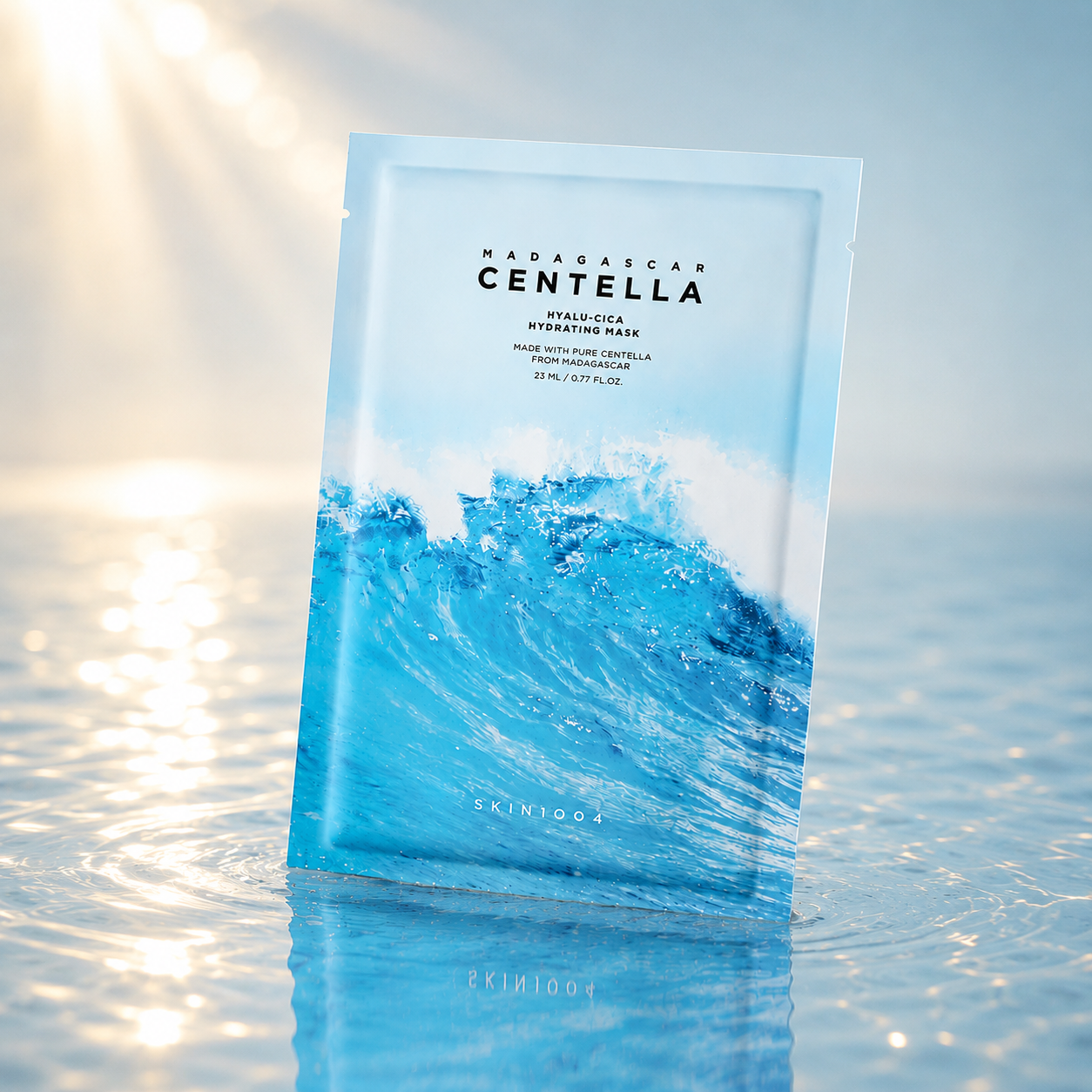 SKIN1004 HYALU-CICA HYDRATING MASK (1 unidad) - Mascarilla de tela para pieles SECAS